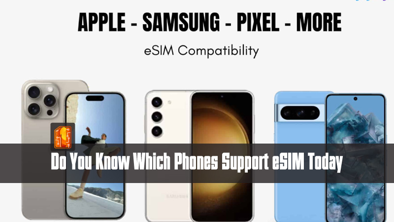 do you know which phones support esim today