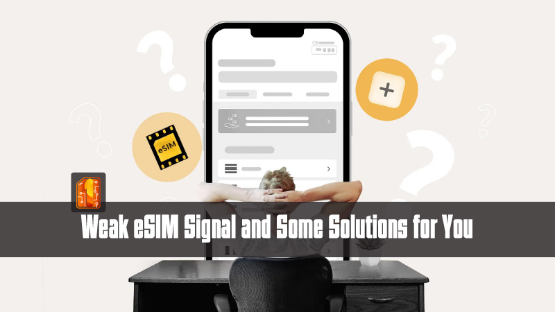 During use, signal quality depends on many different factors, so it is not possible to definitively state whether eSIM has weaker signal than a physical SIM